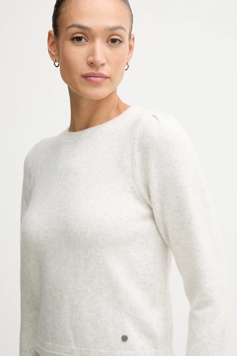 Pepe Jeans sweter z domieszką wełny damski kolor beżowy PL7000045 - zdjęcie produktu nr 2