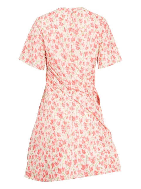 LOEWE twisted floral-print mini dress - Pink - zdjęcie produktu nr 1