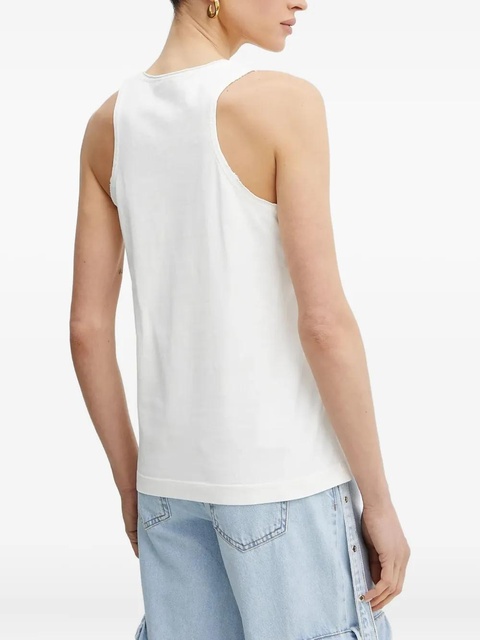 PINKO logo-appliqué tank top - White - zdjęcie produktu nr 2