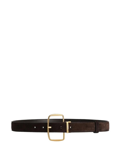 Dolce & Gabbana buckle suede belt - Brown - zdjęcie produktu nr 1