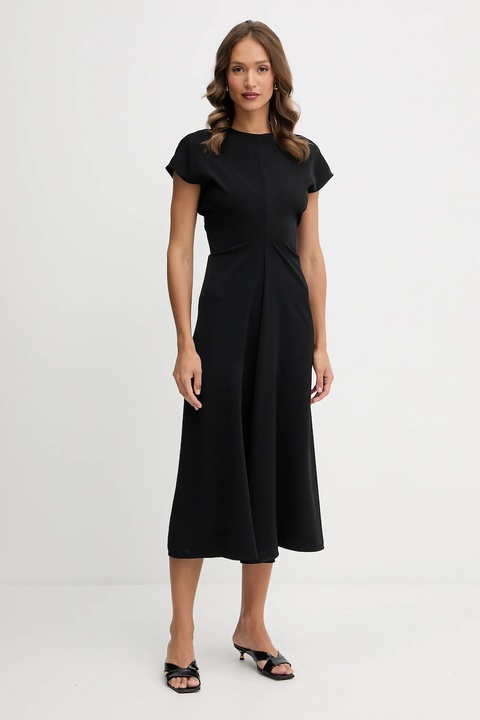 Twinset sukienka kolor czarny midi prosta 252TF2015 - zdjęcie produktu nr 1