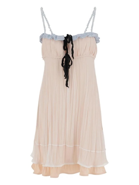 Jil Sander silk mini dress - Pink - zdjęcie produktu nr 1
