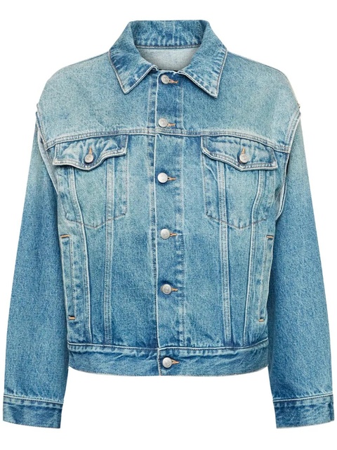 MM6 Maison Margiela single-stitch denim jacket - Blue - zdjęcie produktu nr 2