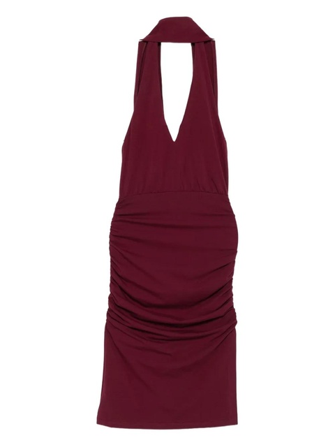 Rowen Rose V-neck draped mini dress - Red - zdjęcie produktu nr 1