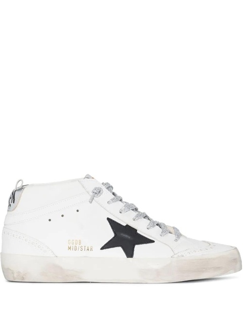 Golden Goose star-patch lace-up sneakers - White - zdjęcie produktu nr 1