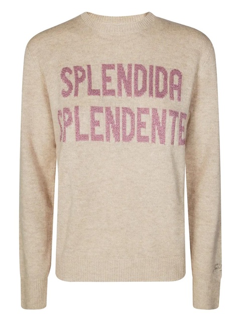 MC2 Saint Barth New Queen embroidered-splendida splendente crew-neck sweater - Neutrals - zdjęcie produktu nr 2