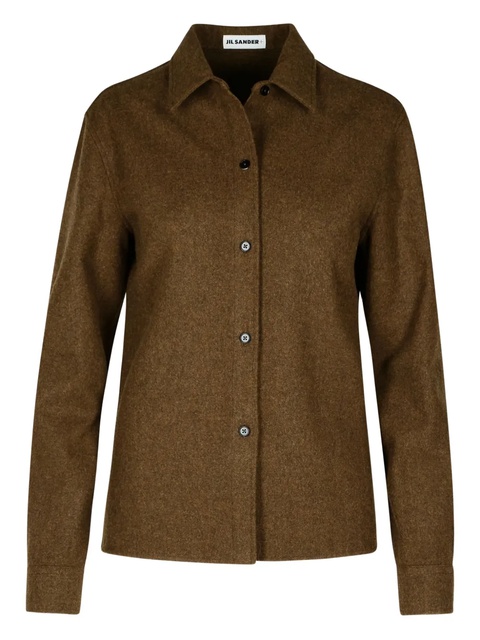 Jil Sander wool shirt - Brown - zdjęcie produktu nr 1