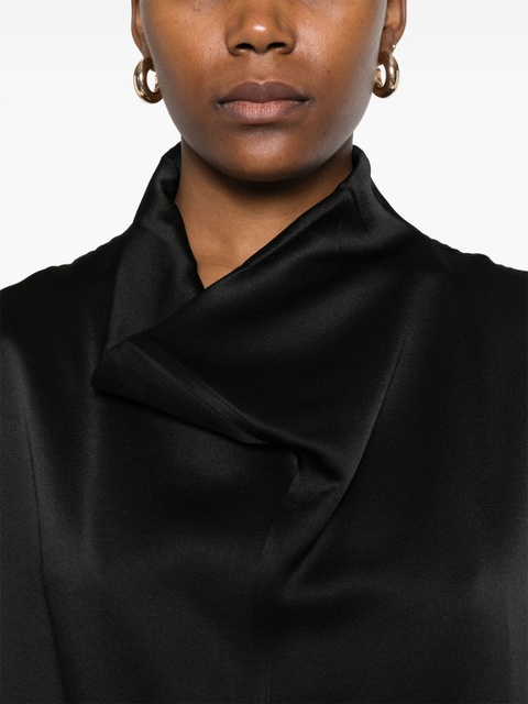 TOTEME sleeveless funnel-neck blouse - Black - zdjęcie produktu nr 2