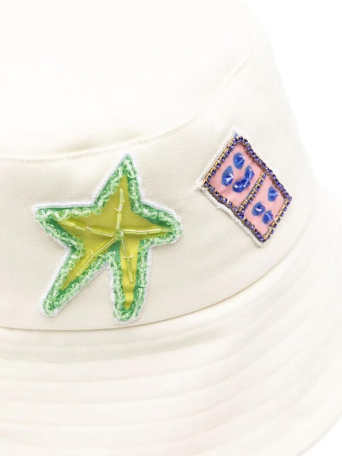 ALEMAIS Players cotton bucket hat - White - zdjęcie produktu nr 2