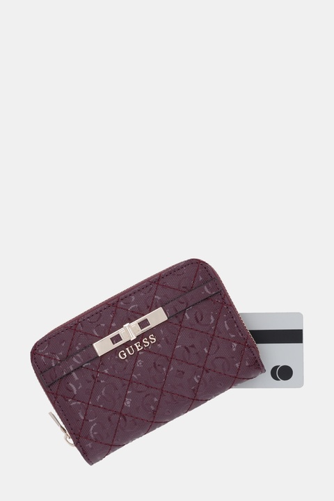 Guess portfel IDRA damski kolor bordowy SWGG81 57140 - zdjęcie produktu nr 2
