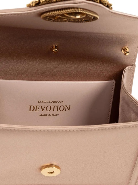 Dolce & Gabbana small Devotion satin tote bag - Pink - zdjęcie produktu nr 2