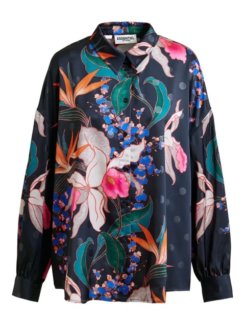Essentiel Antwerp Ilol floral-print shirt - Black - zdjęcie produktu nr 1