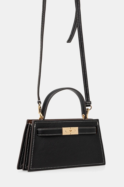Tory Burch torebka skórzana Lee Radziwill Petite kolor czarny 168954-001 - zdjęcie produktu nr 1