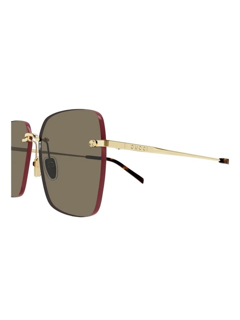 Gucci Eyewear GG1955SA square-frame sunglasses - Gold - zdjęcie produktu nr 2