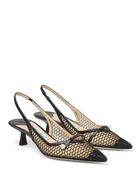 Jimmy Choo Amita 45mm slingback pumps - Black - zdjęcie produktu nr 1