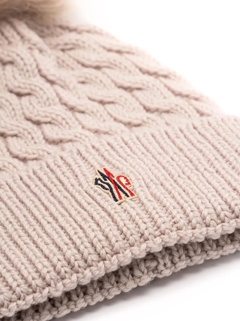 Moncler Grenoble pompom beanie - Pink - zdjęcie produktu nr 1