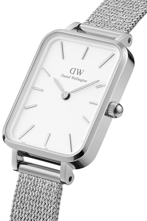 Daniel Wellington zegarek Quadro Pressed damski kolor srebrny - zdjęcie produktu nr 2