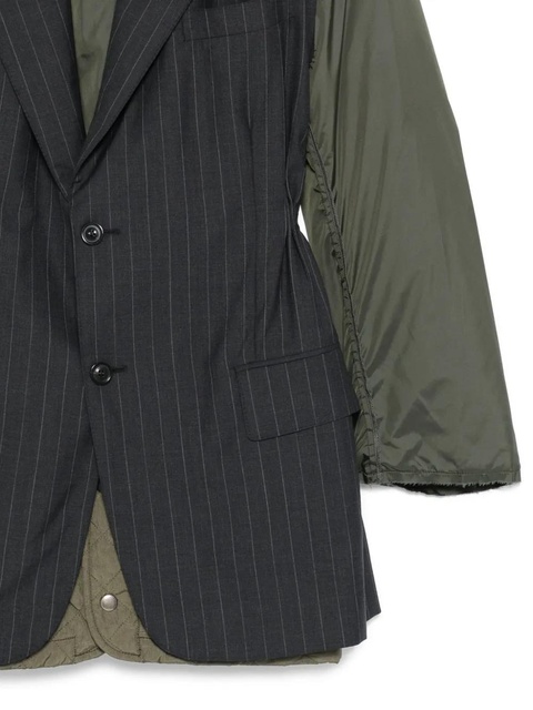 Maison Margiela pinstripe-pattern jacket - Grey - zdjęcie produktu nr 2