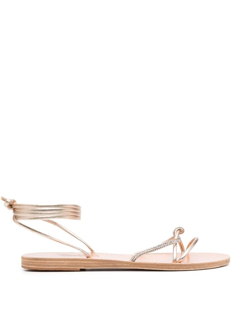 Ancient Greek Sandals crystal-embellished Treli sandals - Gold - zdjęcie produktu nr 1