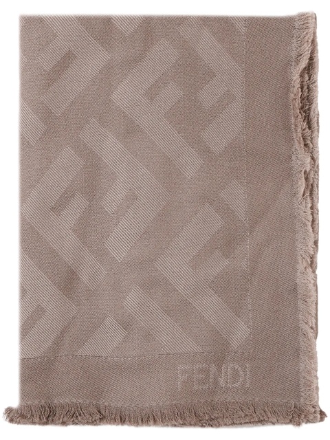 FENDI wool-cashmere scarf - Grey - zdjęcie produktu nr 1