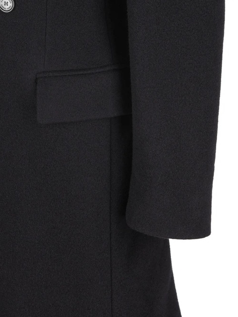 Balenciaga wool double-breasted coat - Black - zdjęcie produktu nr 2