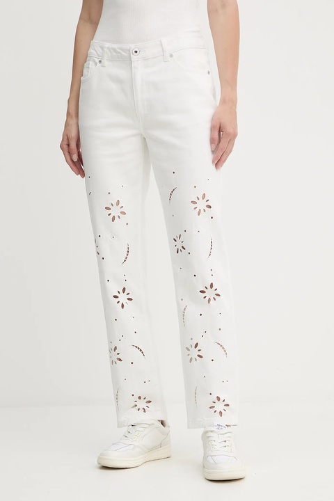 Morgan jeansy bawełniane damskie medium waist PBRAD - zdjęcie produktu nr 1
