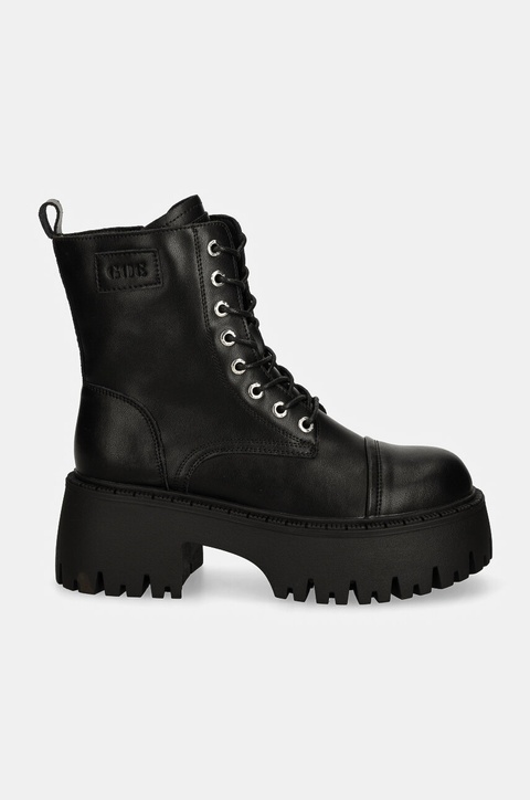 GOE workery skórzane damskie kolor czarny na platformie ocieplone OO2N4123 BEIGE - zdjęcie produktu nr 2