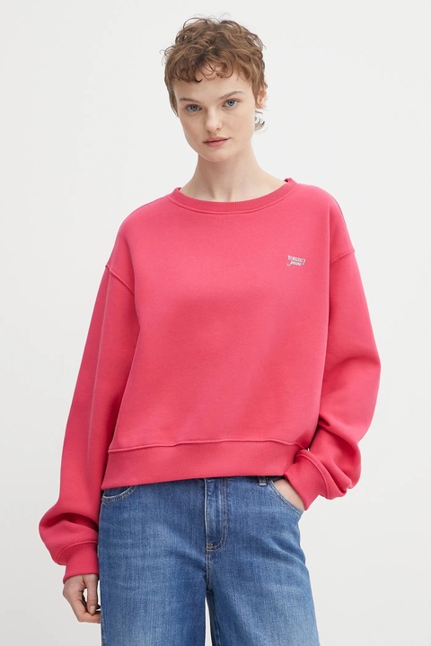 Tommy Jeans bluza damska kolor czerwony gładka DW0DW21961 - zdjęcie produktu nr 1