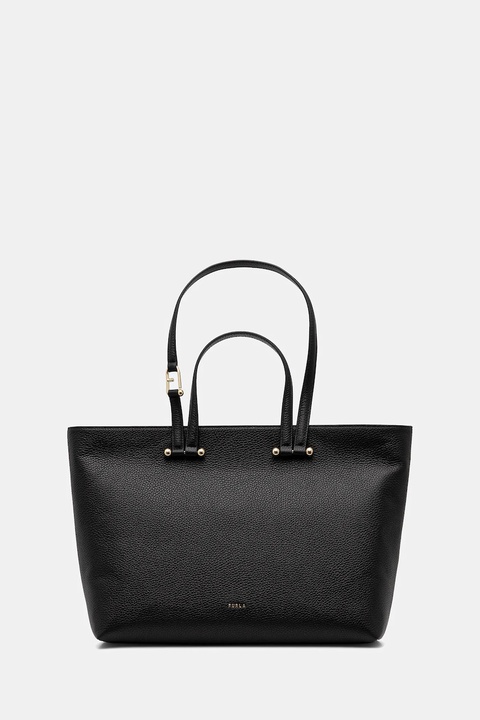 Furla torebka skórzana kolor czarny WB01453.HSF000.O6000 - zdjęcie produktu nr 1