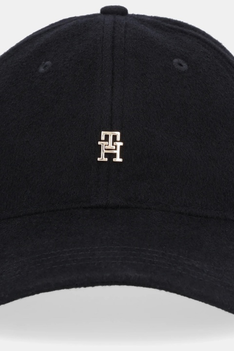 Tommy Hilfiger czapka z daszkiem wełniana kolor czarny AW0AW17773 - zdjęcie produktu nr 2