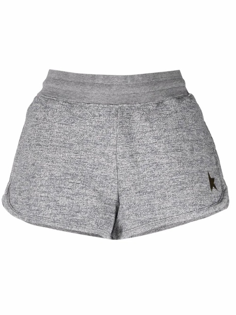 Golden Goose embroidered-logo shorts - Grey - zdjęcie produktu nr 1