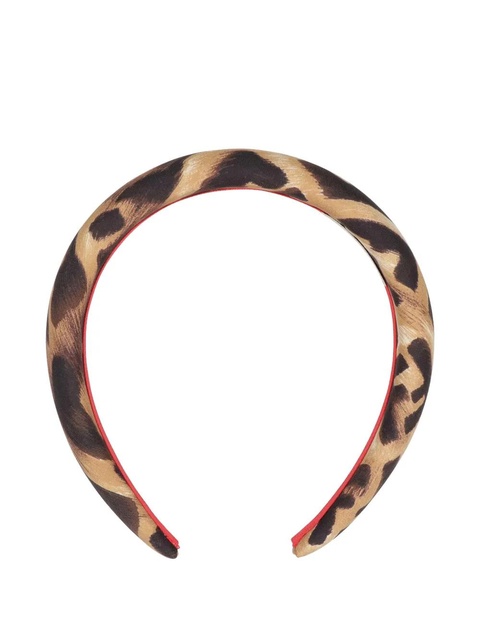 FENDI animal-print headband - Brown - zdjęcie produktu nr 2