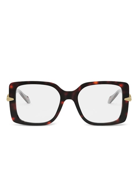 Bvlgari square-frame arm-detailed glasses - Brown - zdjęcie produktu nr 1