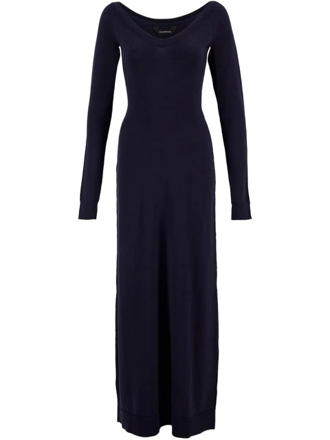 Balenciaga wool-blend dress - Blue - zdjęcie produktu nr 1