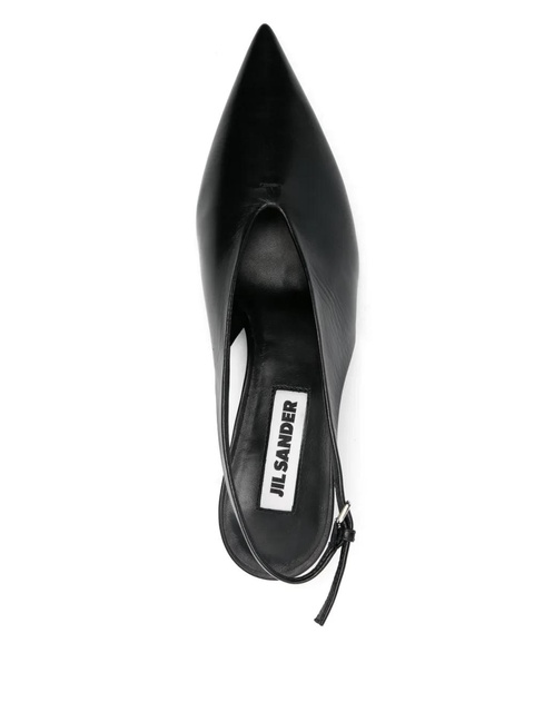 Jil Sander 40mm leather pumps - Black - zdjęcie produktu nr 2
