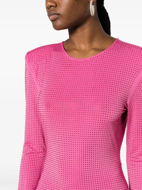 ROTATE BIRGER CHRISTENSEN crystal-embellished open-back gown - Pink - zdjęcie produktu nr 2