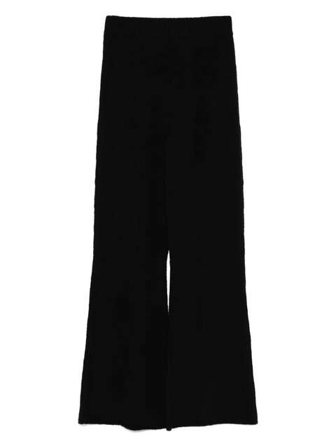 Guest In Residence bouclé flared trousers - Black - zdjęcie produktu nr 1