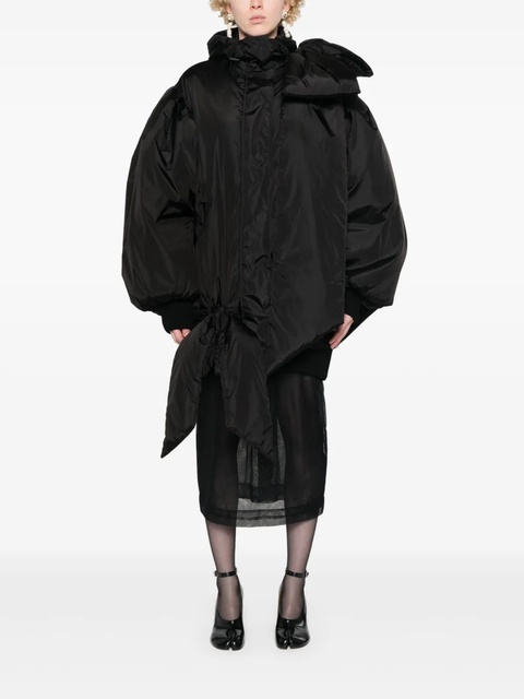Simone Rocha bow-detail padded coat - Black - zdjęcie produktu nr 2