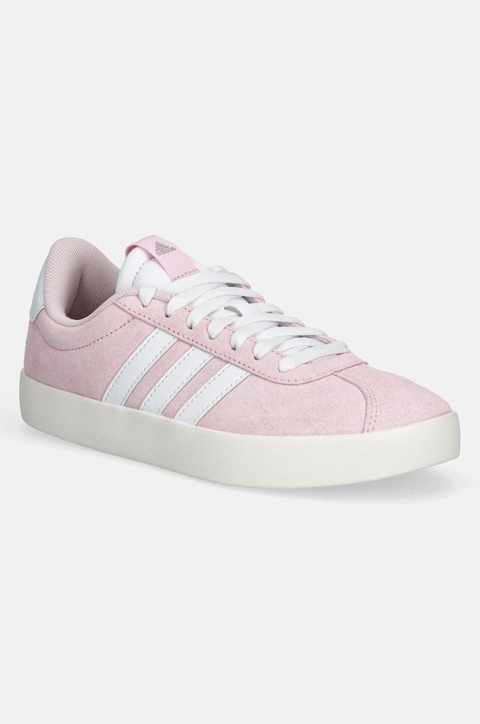 adidas sneakersy zamszowe Vl Court 3.0 kolor różowy JP5325 - zdjęcie produktu nr 1
