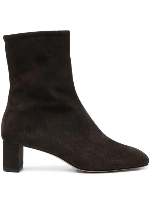 Aeyde block-heel suede boots - Brown - zdjęcie produktu nr 1
