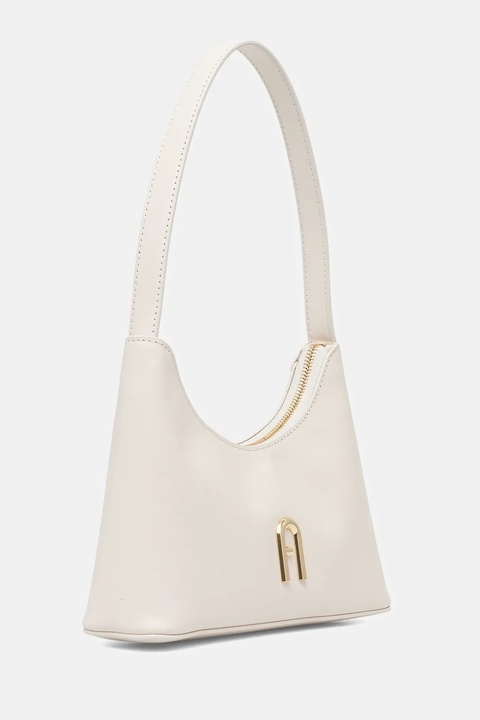 Furla torebka skórzana kolor biały WB00863.AX0733.PNN00 - zdjęcie produktu nr 1