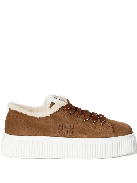 Miu Miu suede sneakers - Brown - zdjęcie produktu nr 2