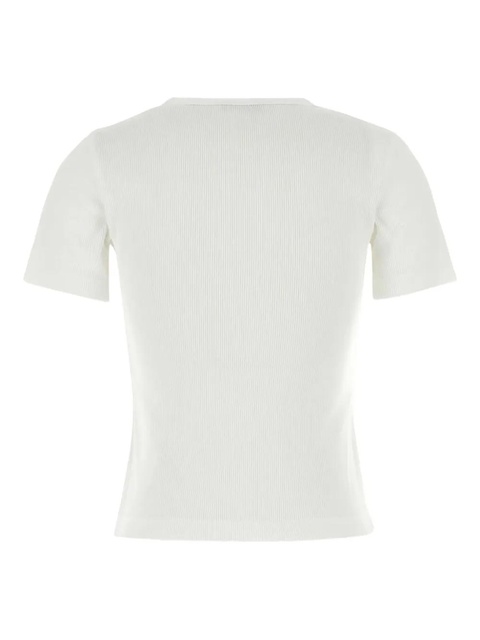 Tory Burch logo-patch T-shirt - White - zdjęcie produktu nr 1
