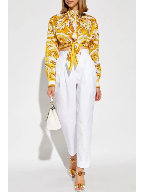 Dolce & Gabbana tailored tapered trousers - White - zdjęcie produktu nr 1