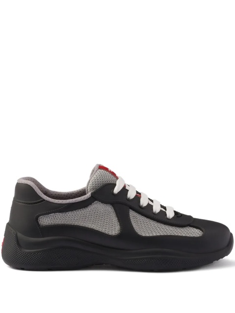 Prada America's Cup mesh-panel sneakers - Black - zdjęcie produktu nr 1