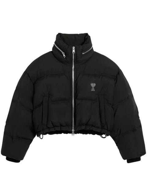 AMI Paris logo-print puff jacket - Black - zdjęcie produktu nr 1