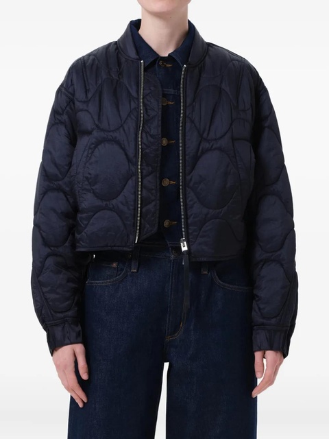AGOLDE quilted bomber jacket - Blue - zdjęcie produktu nr 1