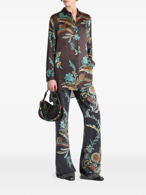ETRO floral-print shirt - Brown - zdjęcie produktu nr 1