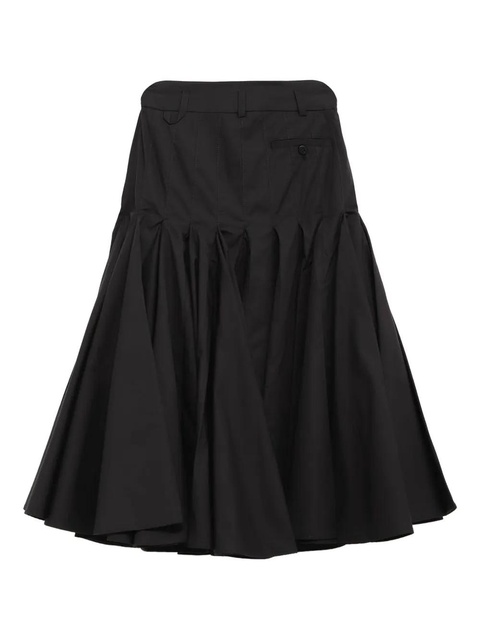 Jacquemus The Agave ruched midi skirt - Black - zdjęcie produktu nr 2