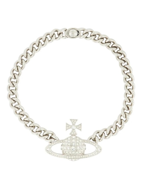 Vivienne Westwood crystal-embellished Orb necklace - Silver - zdjęcie produktu nr 1